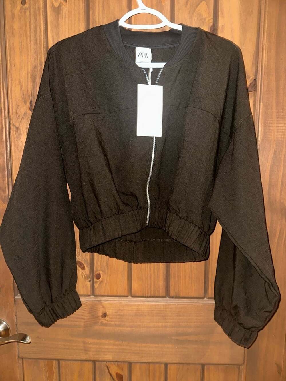 Zara Cropped Bomber Jacket Size 2